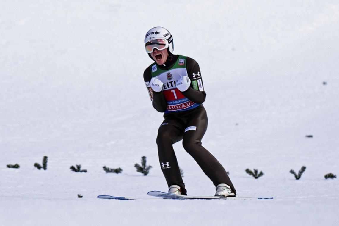 Anže Lanišek zmagal na drugi novoletni tekmi v Garmischu