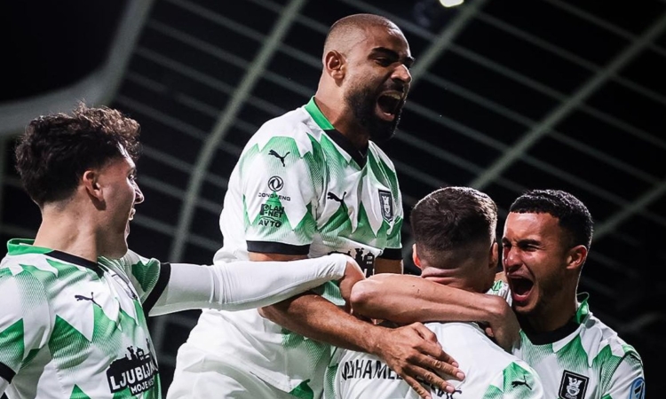  Nogometaši ljubljanske Olimpije so premagali Domžale z 2:0