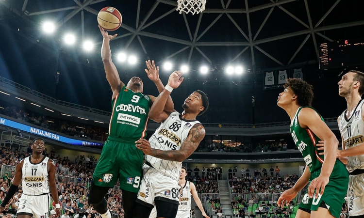 Košarkarji Cedevite Olimpije so izgubili s Partizanom z 71:81 