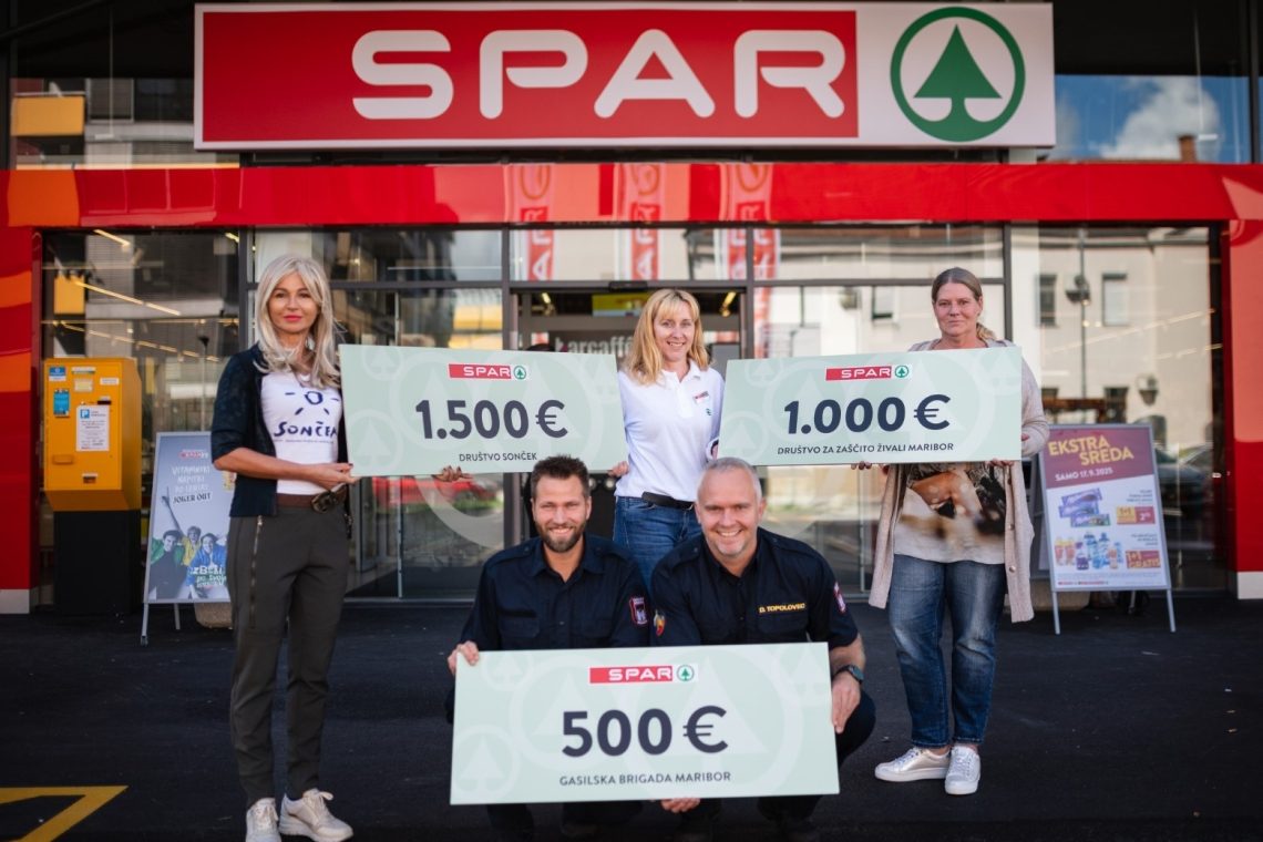 SPAR ob otvoritvi prenovljene trgovine v Magdaleni podprl lokalna društva