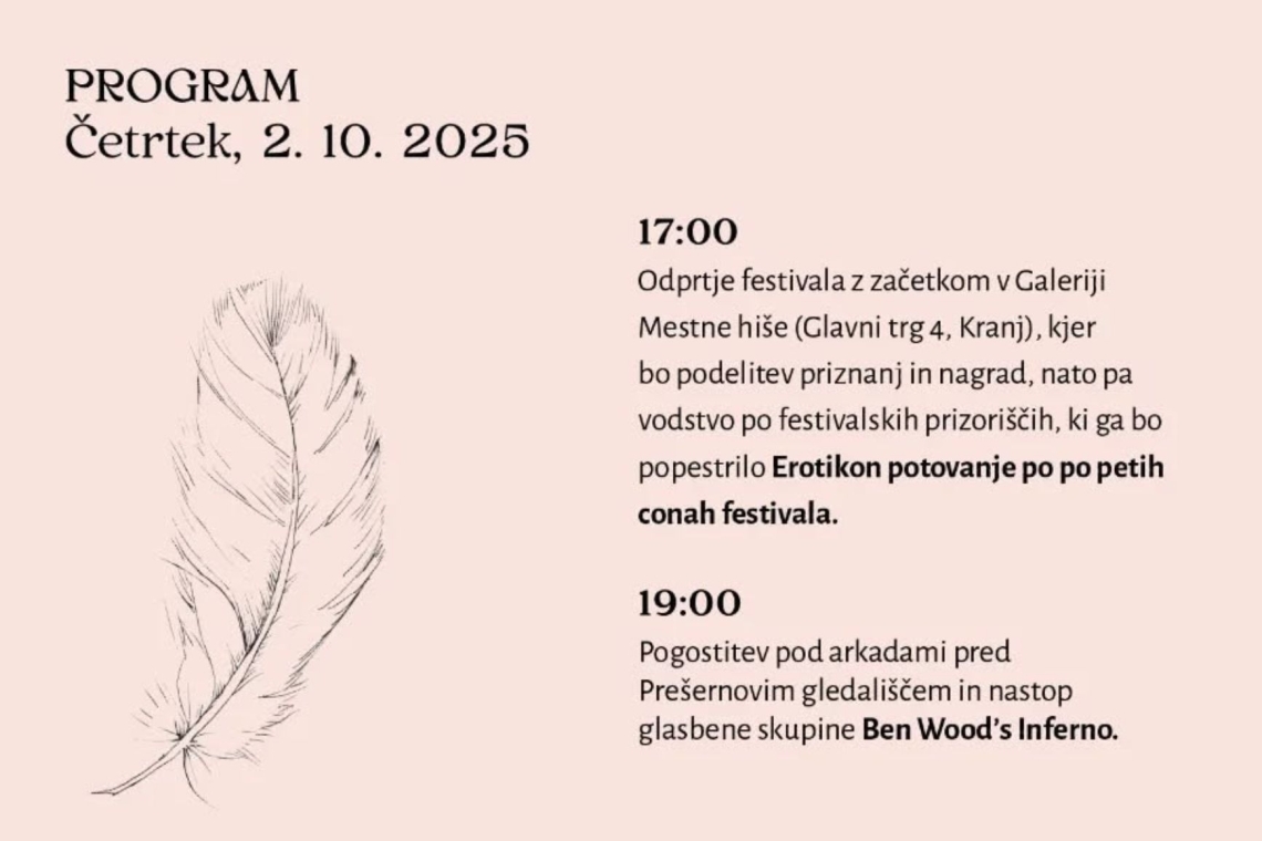 V Kranju se začenja mednarodni festival umetnosti z osrednjo temo erotike